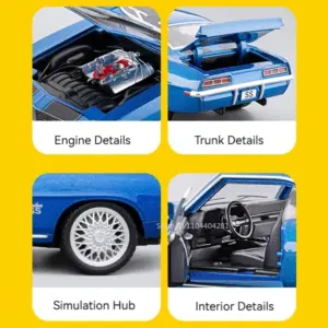 Classic 1:32 Diecast Alloy Camaro Model 13 S904fd59d67fb45e28200993c9a374932p