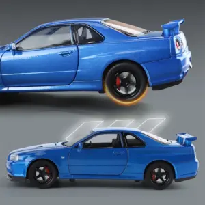 Nissan Skyline GT-R R34 1:24 Diecast Model 15 S908de2d56c304c84909890e4696c1ac1k