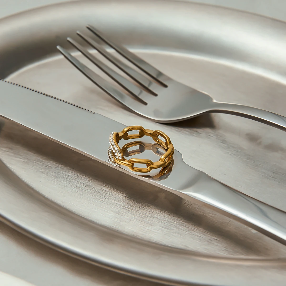 Unisex Stainless Steel Infinity Ring 4 Unisex Stainless Steel Infinity Ring - Image 4