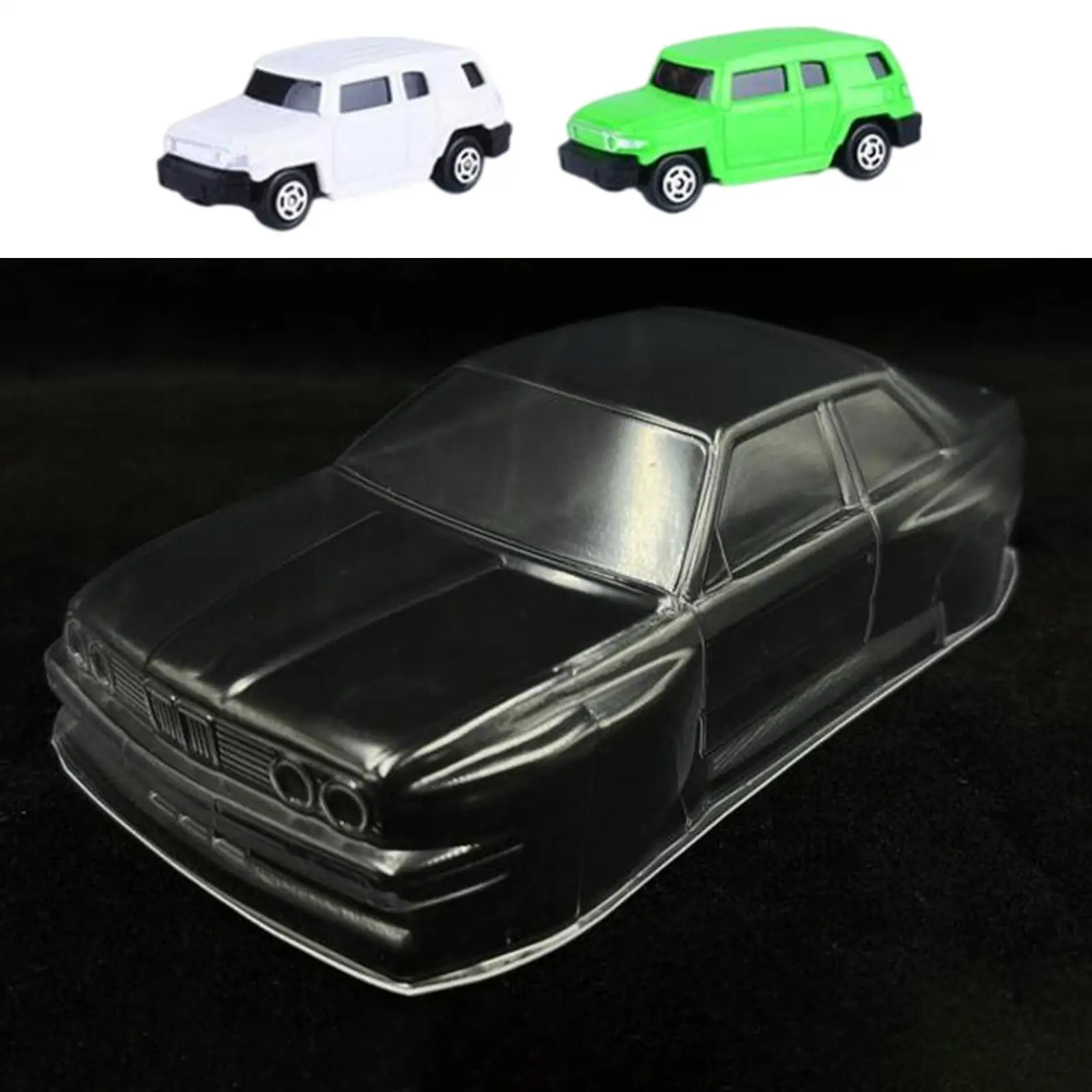 Black 1/28 Scale RC Car Body Shell 5 Black 1/28 Scale RC Car Body Shell - Image 5