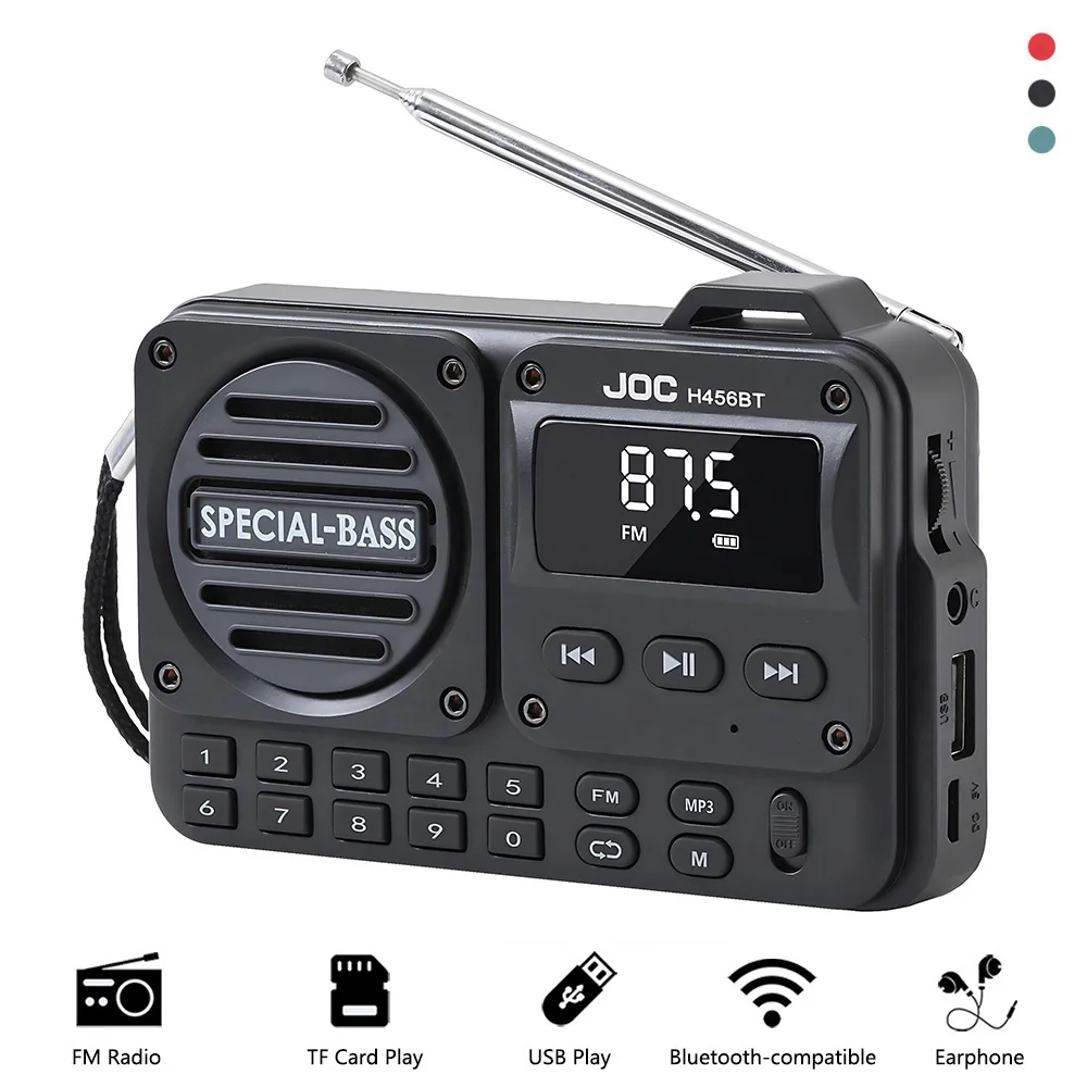 Portable Black FM Radio Bluetooth Speaker 1 Portable Black FM Radio Bluetooth Speaker