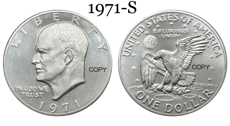 Eisenhower Dollar Replica Coin for Collectors 9 Eisenhower Dollar Replica Coin for Collectors - Image 9