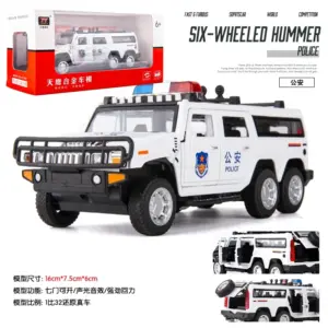 1:32 Scale Police Hummer Model with Lights 16 S91c2993960b04f0f8e3fa6006187b660d