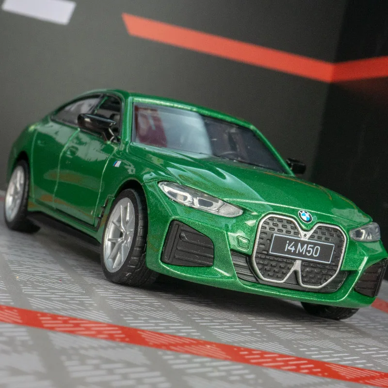 BMW I4 M50 Diecast Model 1:34 Scale with Charging Station 7 BMW I4 M50 Diecast Model 1:34 Scale with Charging Station - Image 7