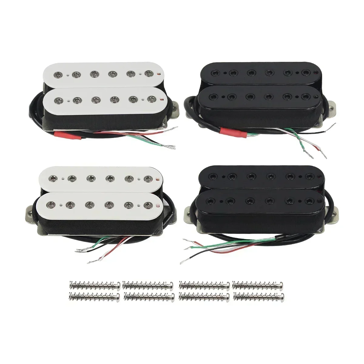 Passive Ceramic Humbucker Pickups Set for Electric Guitars 2 Passive Ceramic Humbucker Pickups Set for Electric Guitars - Image 2