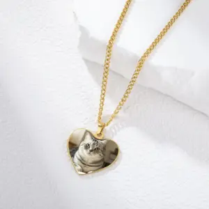 Personalized Stainless Steel Photo Pendant Necklace 13 S92294c1a726e4e6d98d6de39303e4354J