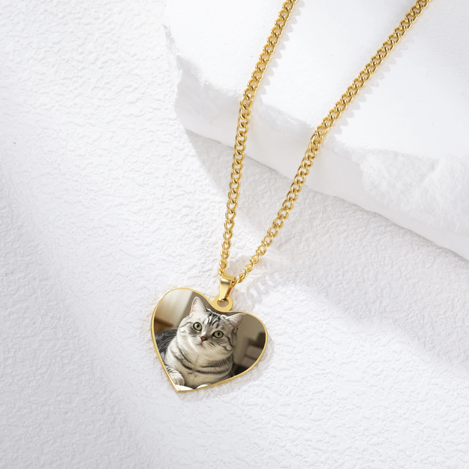 Personalized Stainless Steel Photo Pendant Necklace 4 Personalized Stainless Steel Photo Pendant Necklace - Image 4