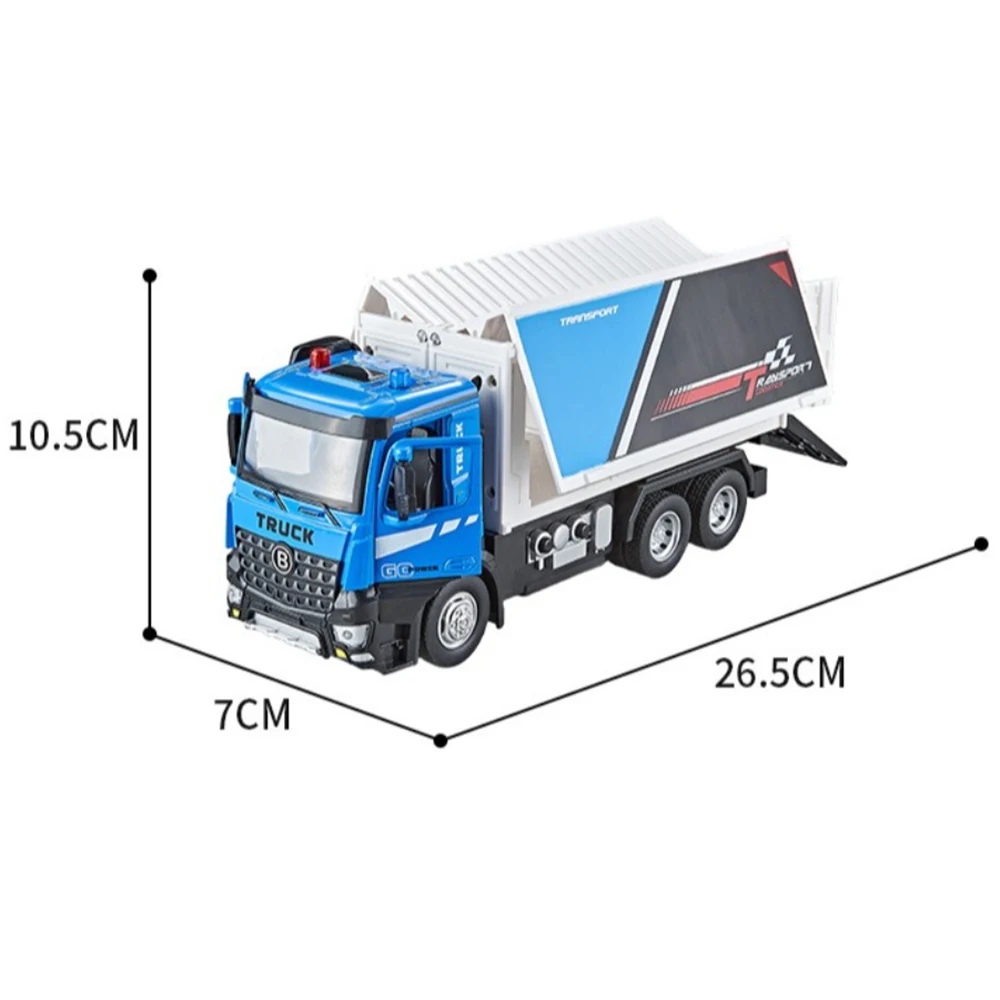 1:24 Alloy Container Truck and Flat Car Set 10 1:24 Alloy Container Truck and Flat Car Set - Image 10
