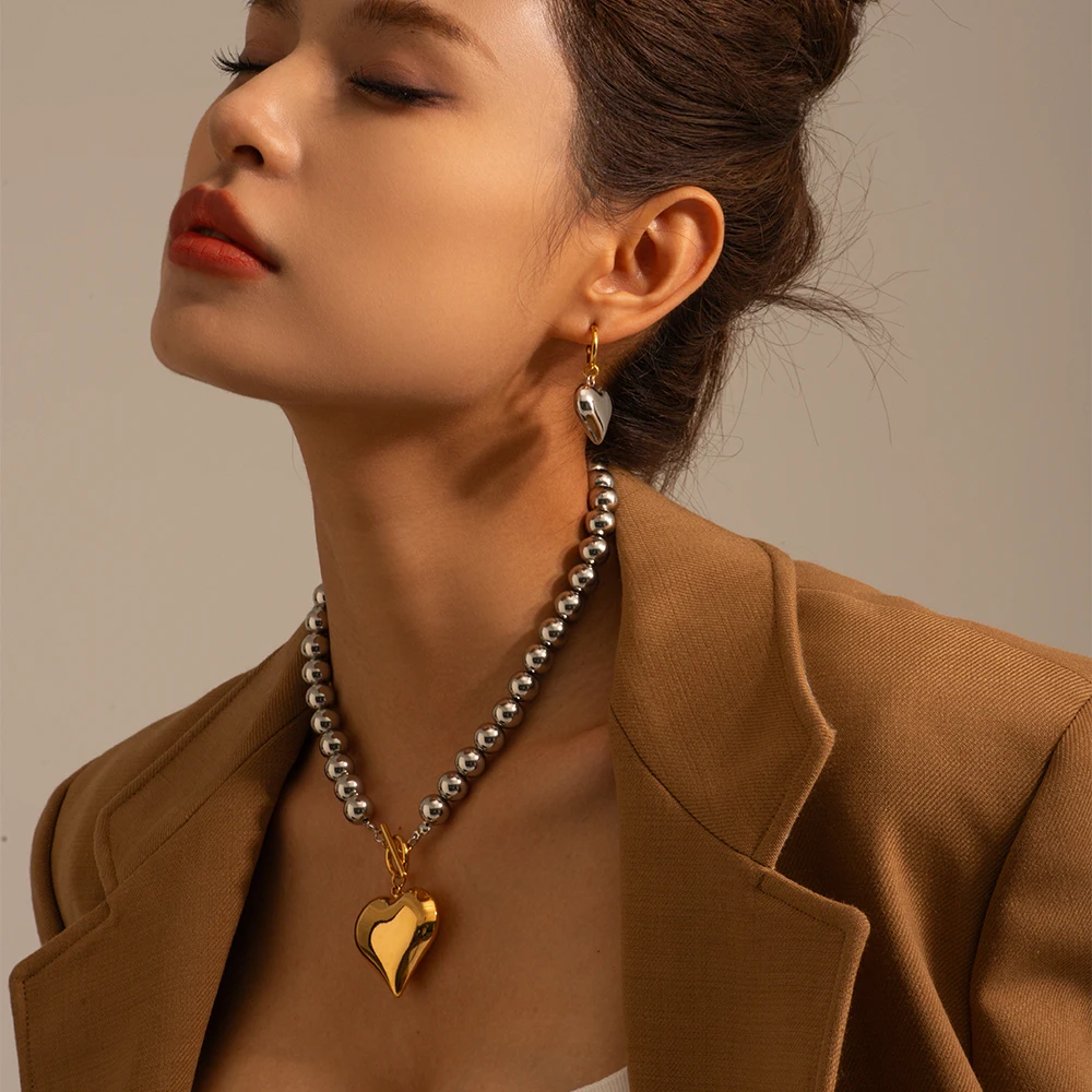 Stainless Steel Heart Earring for Women 4 Stainless Steel Heart Earring for Women - Image 4