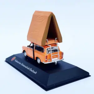 Vibrant Orange Trabant 601 Camper Van Model 5 S92447affb540493d9756d58858a60113M