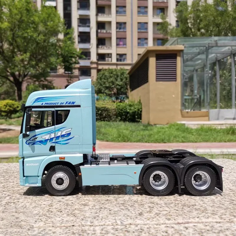 Light Blue Jiefang JH6 Model Diecast Truck 6 Light Blue Jiefang JH6 Model Diecast Truck - Image 6