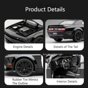 1/22 Challenger SRT Hellcat Police Car Model 9 S925311f6566f4fdea2e39deadfed26ecr 1
