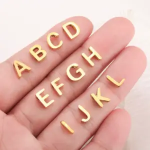 Stainless Steel Letter Pendant 8x9mm 10 S929f6786a6e04efe8286a21d225b9673u