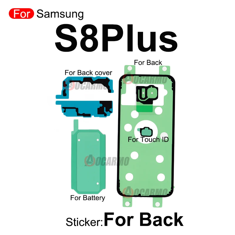 Samsung Galaxy S8 Fullset Color-Coded Adhesive Stickers 6 Samsung Galaxy S8 Fullset Color-Coded Adhesive Stickers - Image 6