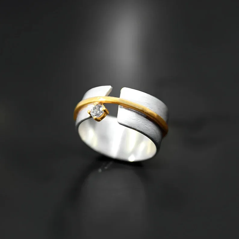 Vintage Geometric Adjustable Ring for Women 4 Vintage Geometric Adjustable Ring for Women - Image 4