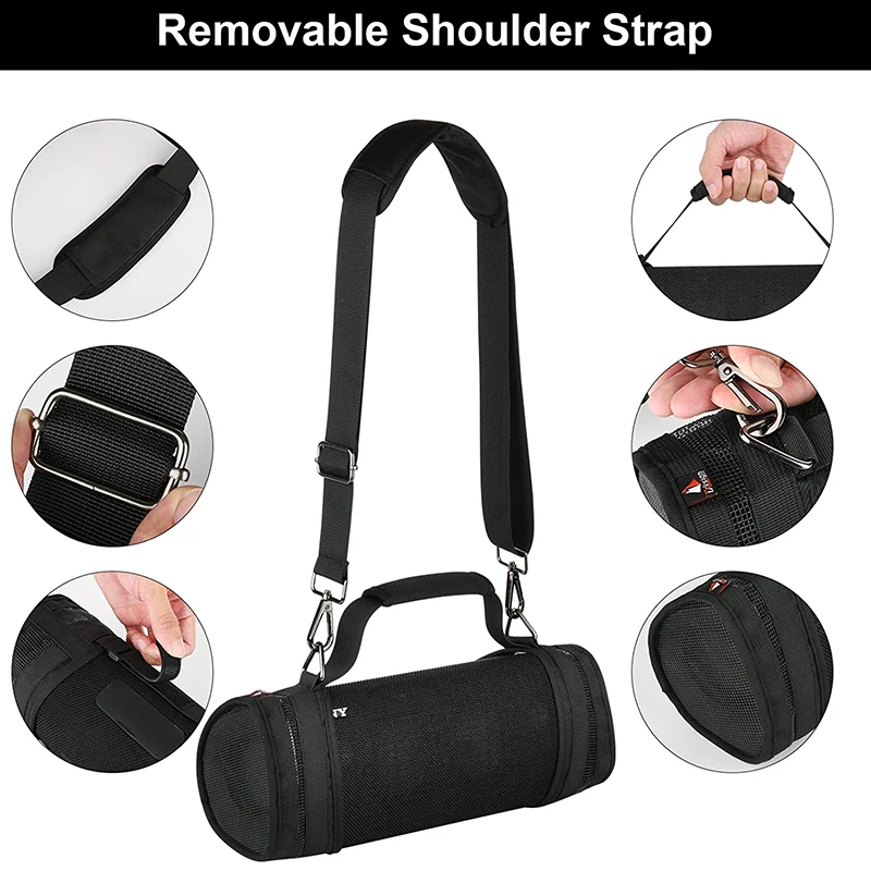 Black Carrying Case for Sony SRS-XB43 2 Black Carrying Case for Sony SRS-XB43 - Image 2