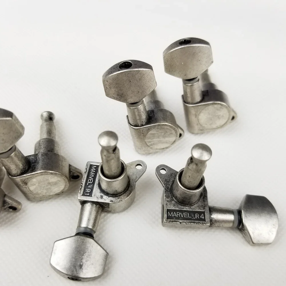 Antique Black Guitar Tuning Pegs Set 4 Antique Black Guitar Tuning Pegs Set - Image 4