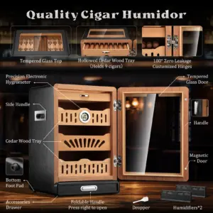 Sleek Black Cigar Humidor Cabinet 10 S92c5d929713b4d0d9536beef0a05e56aa