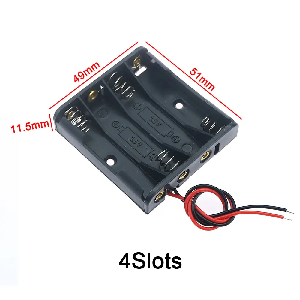 Black Plastic AAA Battery Storage Cases with Wiring 5 Black Plastic AAA Battery Storage Cases with Wiring - Image 5