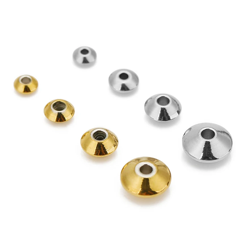 Stainless Steel UFO Spacer Beads Set 4 Stainless Steel UFO Spacer Beads Set - Image 4