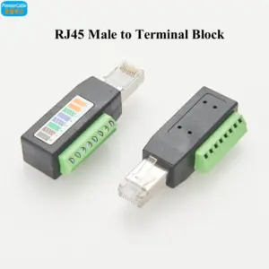 RJ45 Screw Terminal Network Connector for Ethernet