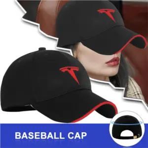Tesla Model Cap with Red Stripe 9 S931a6956462142f9b1625a4248a15c2fw