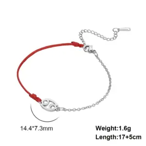 Women's Zodiac Bracelet with Silver Charm 19 S932993684bb34148b9ecfc2d8ab9135fZ