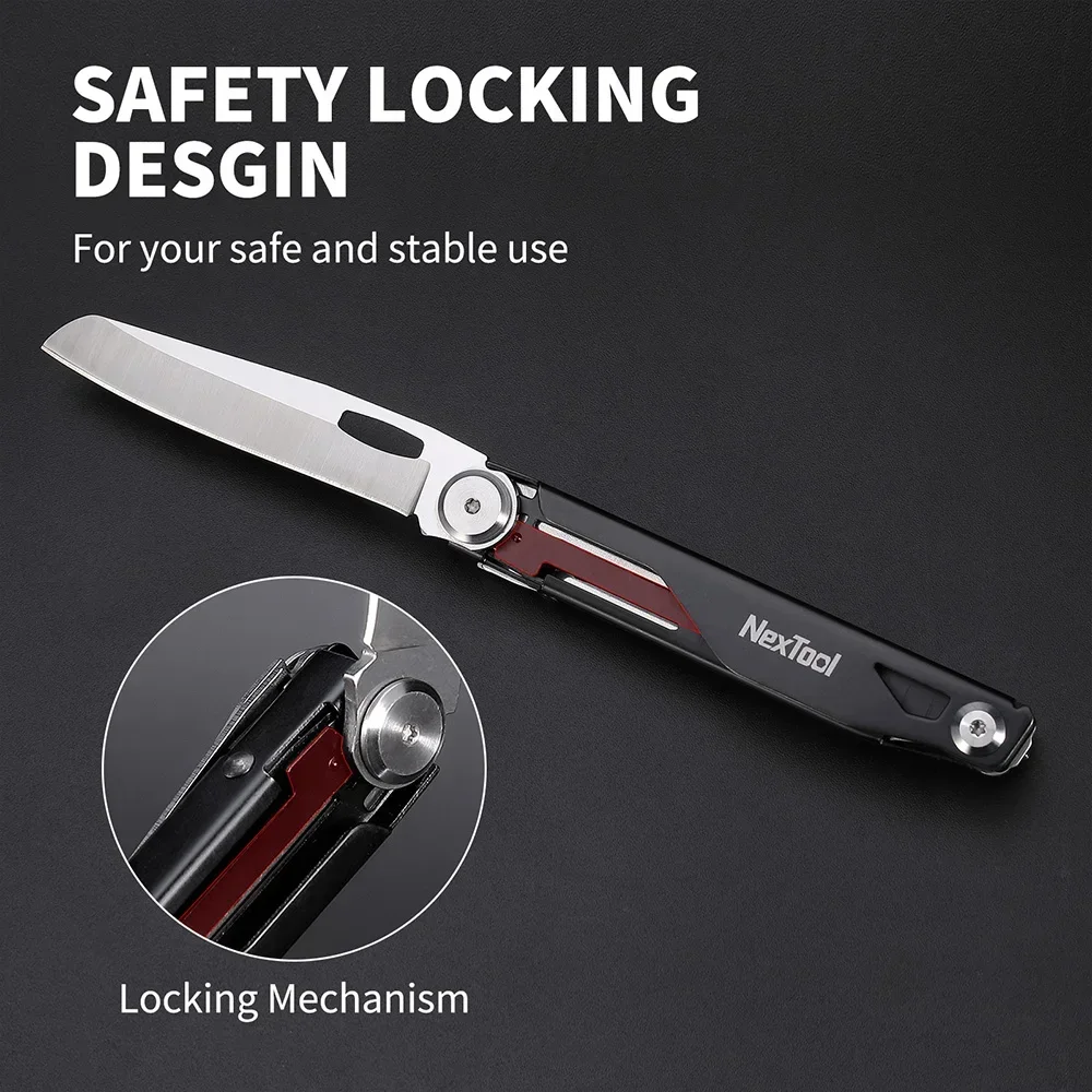 Multitool Mini 12-in-1 Stainless Steel Black 3 Multitool Mini 12-in-1 Stainless Steel Black - Image 3