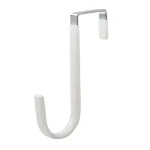 Stainless Steel Over-the-Door Hook in Black/White 14 S9364b905ae1649e689dd8f8e94574bbef