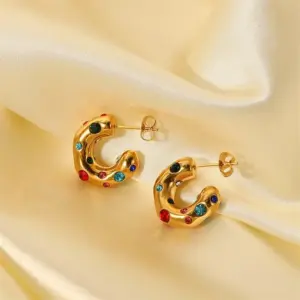 Vibrant Gold Stainless Steel Earrings for Women 10 S9365ab617dd44612865cce559d3f0175i