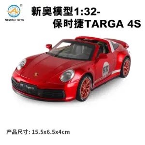 Porsche 911 Targa 4S Diecast Model Car 1:32 Scale 19 S936b4f34962f4484b320ba13c092a971i