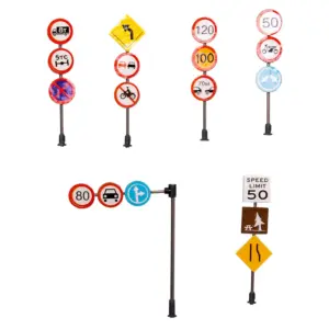 Miniature Traffic Signs Set for Dioramas 16 S93c1999feac14a79997a4a00dd95ff936