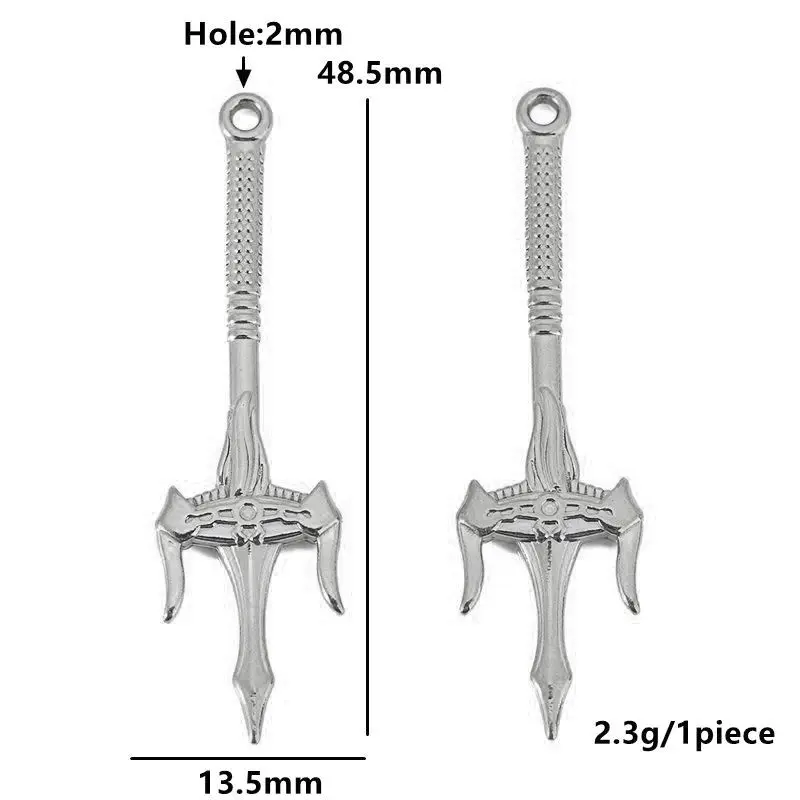 Stainless Steel Knightly Sword Charm Set 7 Stainless Steel Knightly Sword Charm Set - Image 7