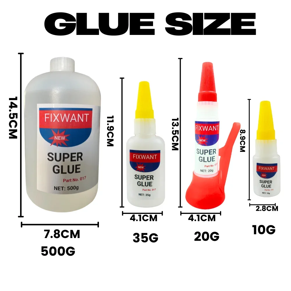 High-Strength Transparent Super Glue 10g–500g 4 High-Strength Transparent Super Glue 10g–500g - Image 4
