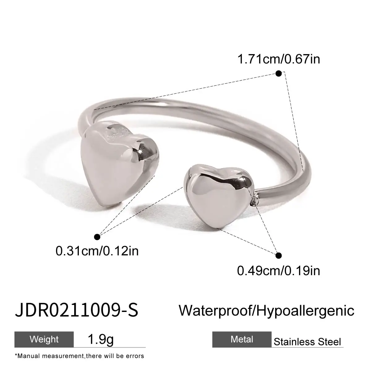 Stainless Steel Geometric Ring for Women 10 Stainless Steel Geometric Ring for Women - Image 10