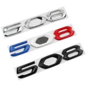 Peugeot Metal Badge Sticker for 208, 308, 408, 508 12 S942159bb4d41414780e0b0a3c5e232e7N