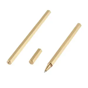 Hexagon Brass Ballpoint Pen with 0.5mm Tip 8 S945d50529bc145ae99f45aecda6f8555r