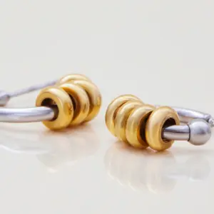 Stainless Steel Earrings with Gold Accents 12 S946ceb47db62416aa0df90476bb9c512c