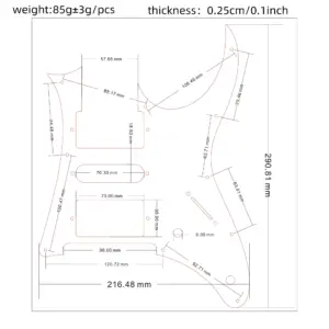 Pearl Pickup Cover for HSH Guitars 15 S947353aeed2842219eee6196a117be65R