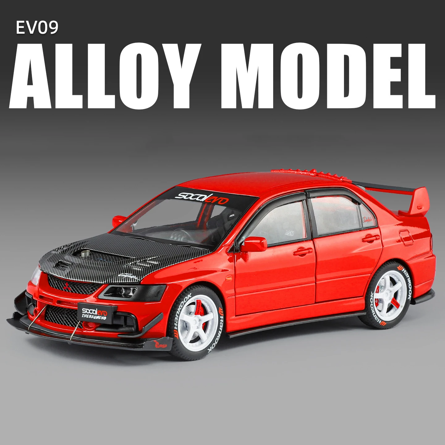1:24 Mitsubishi Lancer Evolution EV09 Diecast Model 7 1:24 Mitsubishi Lancer Evolution EV09 Diecast Model - Image 7