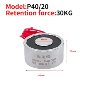 Mini Electromagnetic Lifting Magnet P20/15 6V 18 S94ac7eaada724bf2a38f2856b8b6e066R