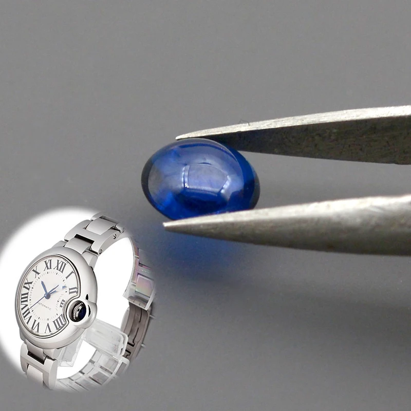 Blue Sapphire Crown for Cartier Watches Model № 2 Blue Sapphire Crown for Cartier Watches Model № - Image 2