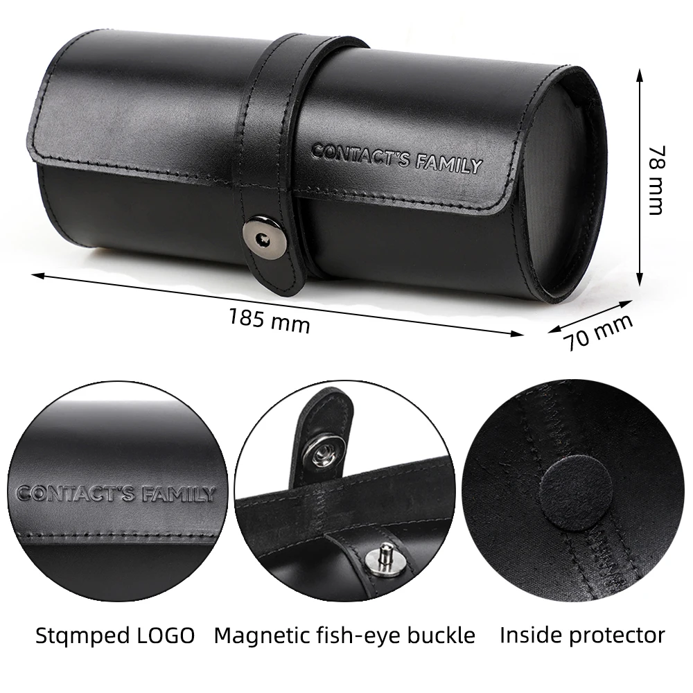 Luxury Leather Watch Roll for Trips 6 Luxury Leather Watch Roll for Trips - Image 6