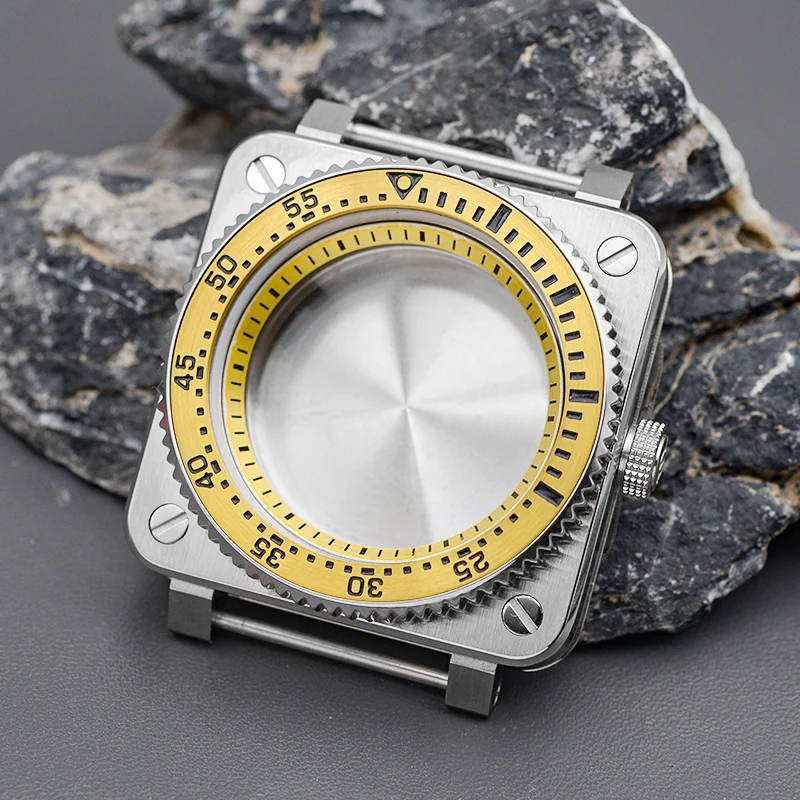 Square Dive Watch Case 42mm for NH35/36 9 Square Dive Watch Case 42mm for NH35/36 - Image 9