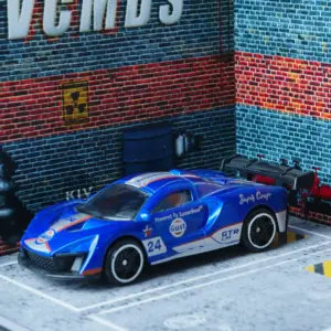 Blue Shark-Inspired Die-Cast Racing Car 1:64 Scale 11 S9520559f286948788a8c25fc5319b045g