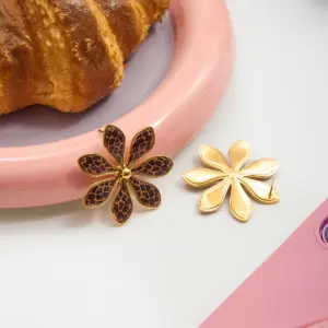 Bold Leopard Floral Stainless Steel Earrings 11 S95313ac1ba104ae9ac8ac85940d727a0D