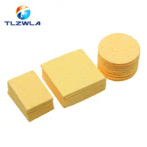 Vibrant Yellow Soldering Iron Cleaning Sponges Set 11 S955da96eed9144caa6afc0fc7257e7e0Y