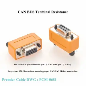 CAN Bus Termination Adapter with 9-Pin Female Connector 9 S957b1dfd53f946ecb156869daad9bac4P