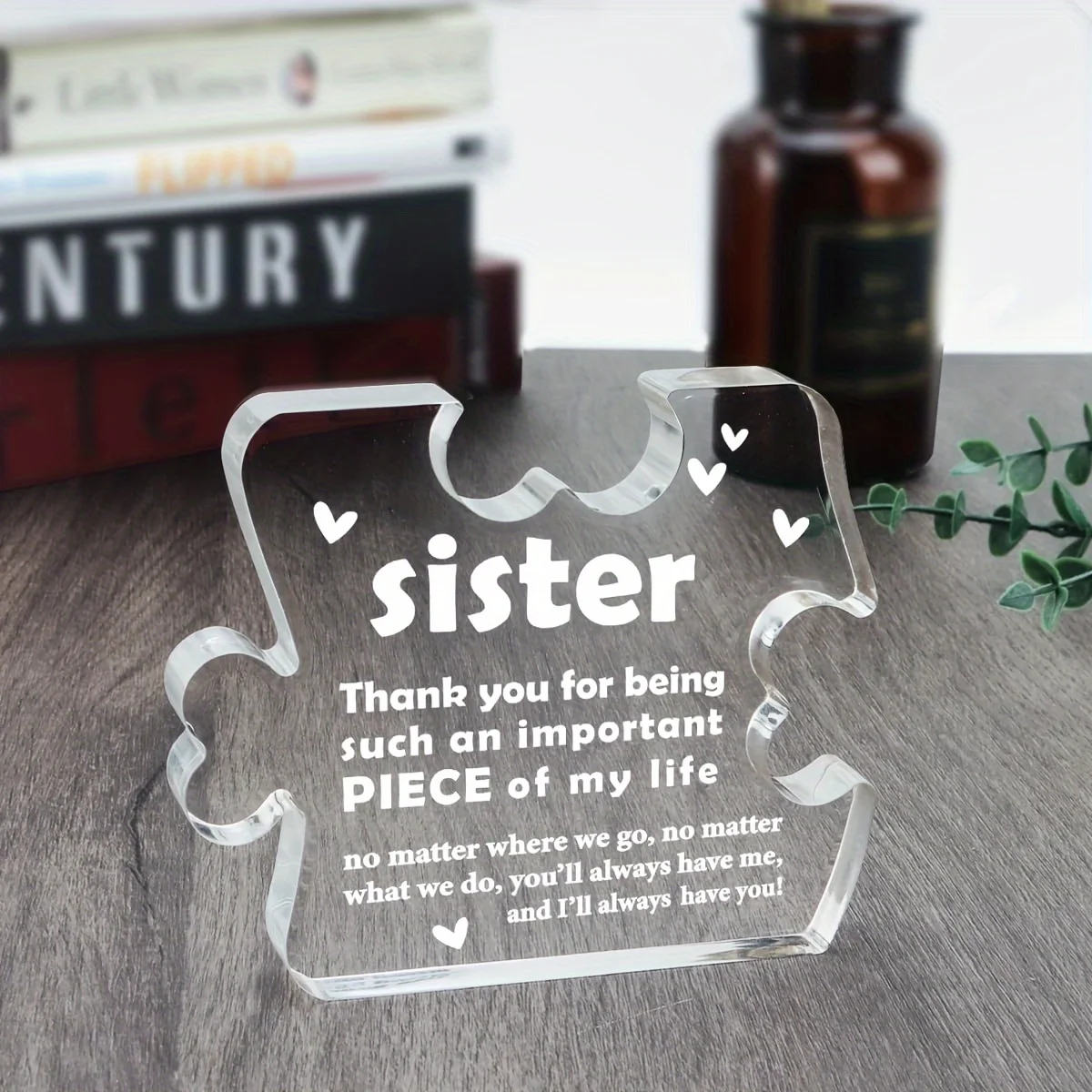 Heartfelt Sister Gift Acrylic Decor 5 Heartfelt Sister Gift Acrylic Decor - Image 5