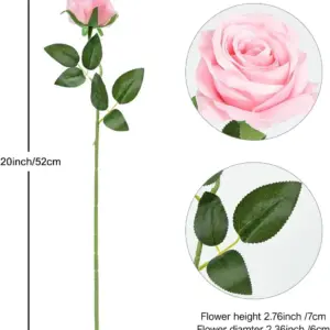 Artificial Pink Rose Bouquet Set of 12 7 S95944239e7854508828ff28c8b4bbb31B